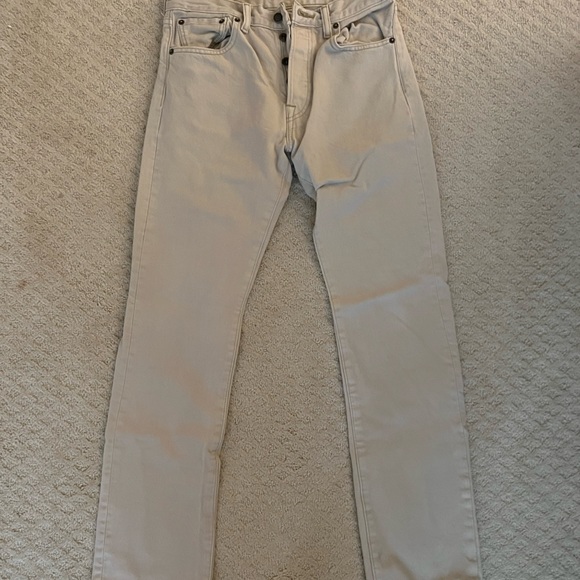 Vintage Levi’s cream 501s - Picture 2 of 5